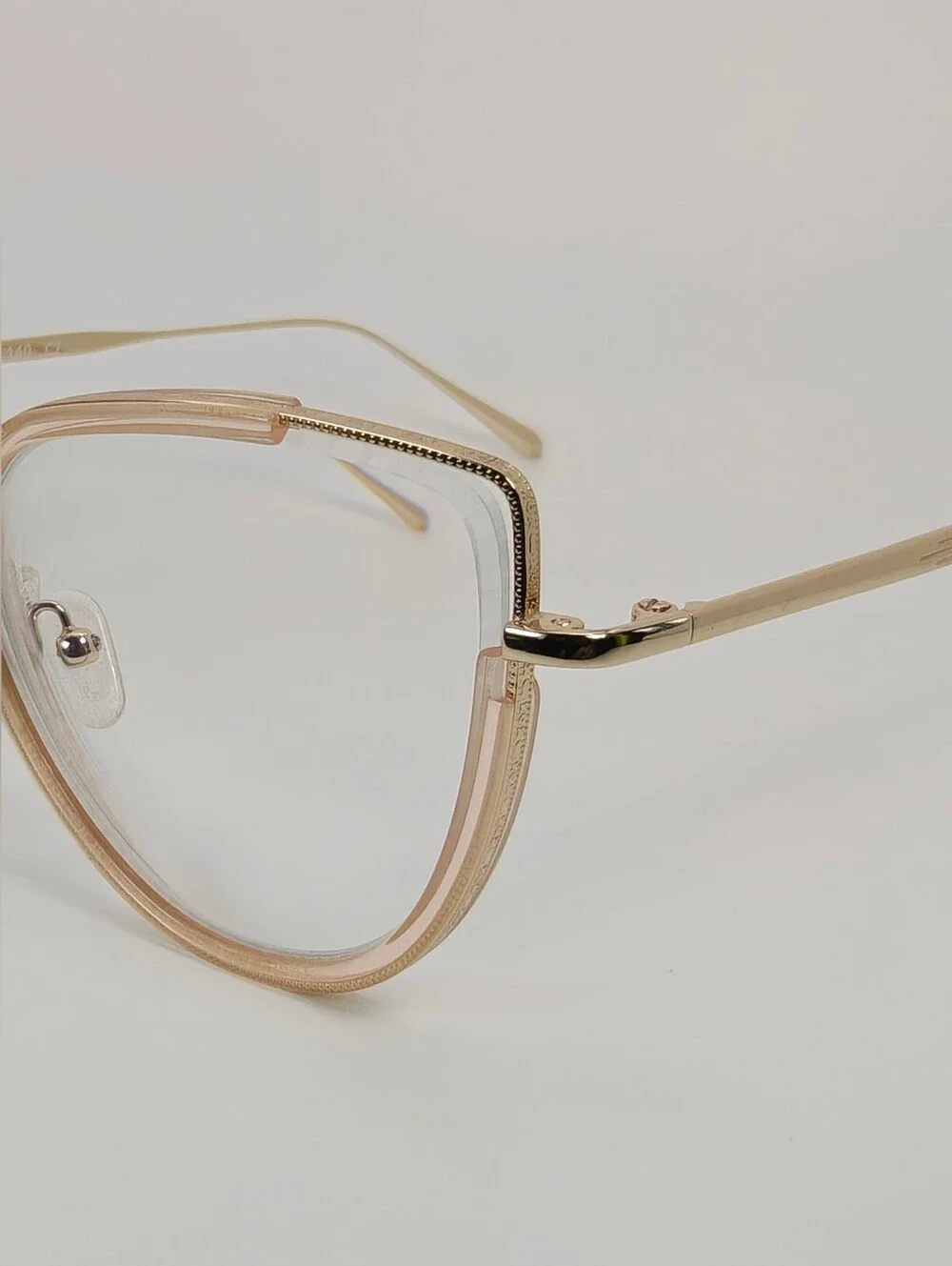 Koyo. Gold Rim Cat-Eye Glasses - Women's Fashion Accessory